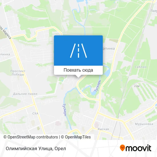 Карта Олимпийская Улица