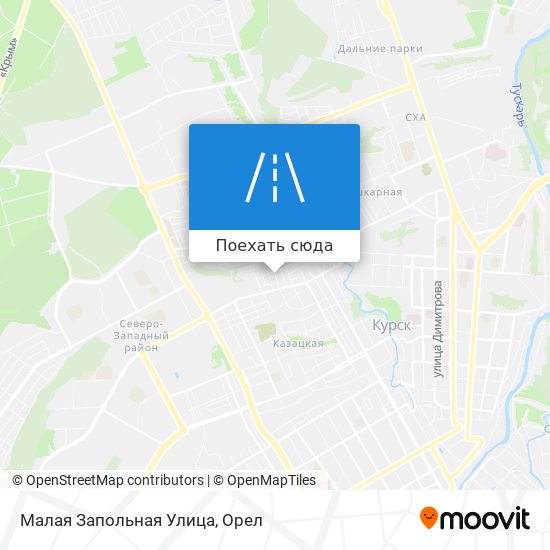 Карта Малая Запольная Улица