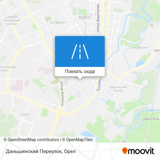 Карта Даньшинский Переулок
