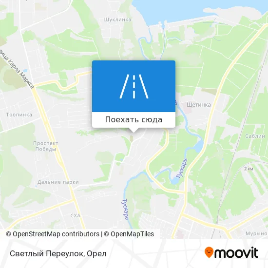 Карта Светлый Переулок