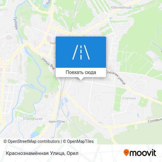 Карта Краснознамённая Улица