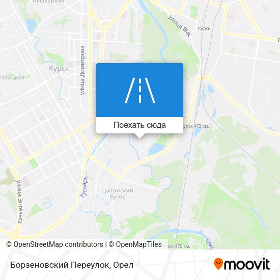 Карта Борзеновский Переулок