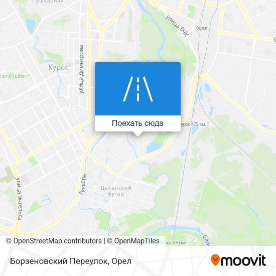 Карта Борзеновский Переулок