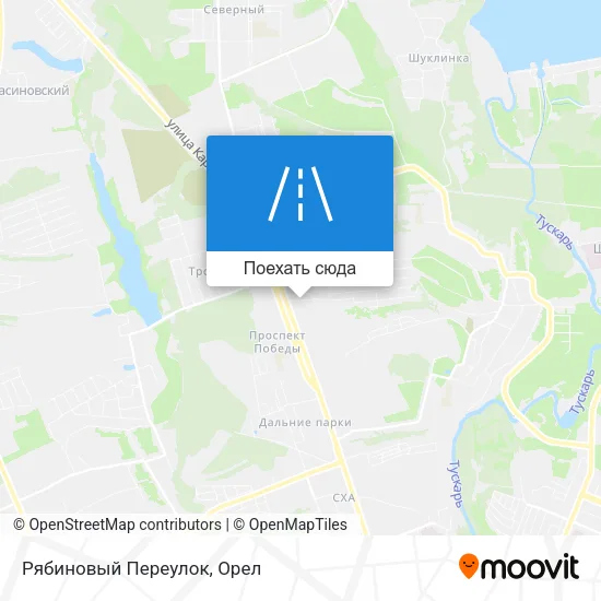 Карта Рябиновый Переулок