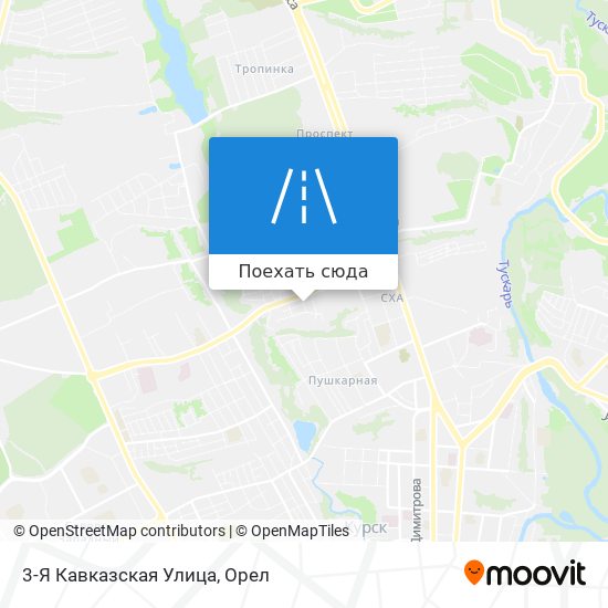Карта 3-Я Кавказская Улица