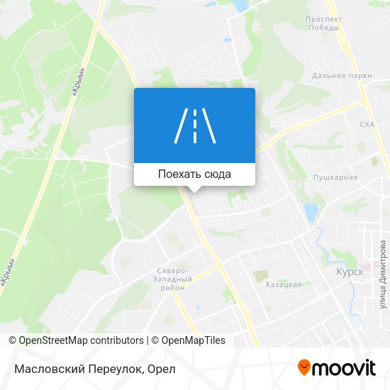 Карта Масловский Переулок