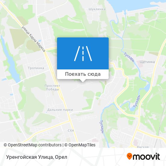 Карта Уренгойская Улица
