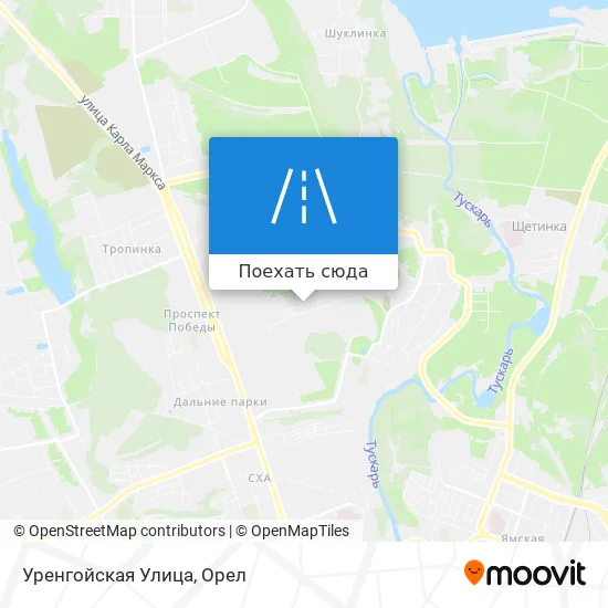 Карта Уренгойская Улица