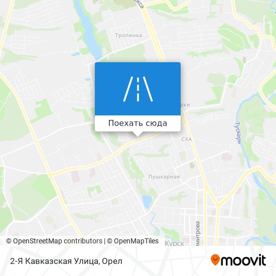 Карта 2-Я Кавказская Улица