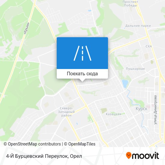Карта 4-Й Бурцевский Переулок