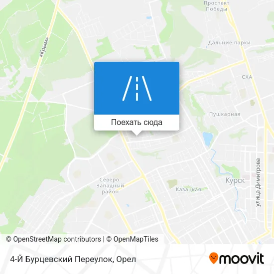 Карта 4-Й Бурцевский Переулок