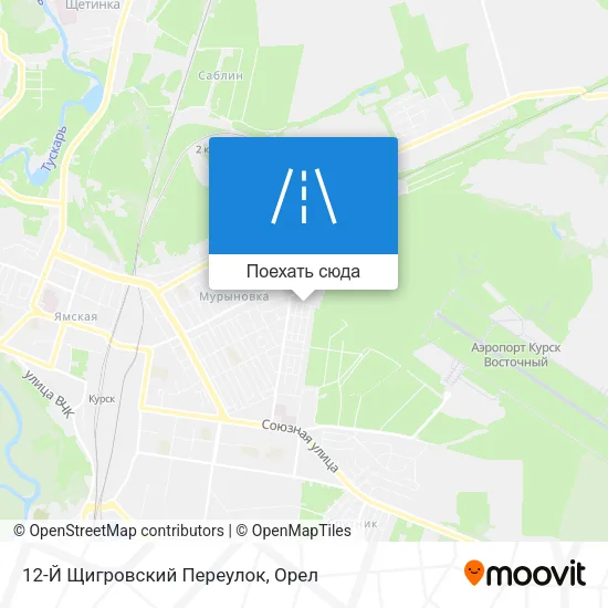 Карта 12-Й Щигровский Переулок