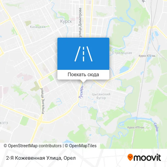 Карта 2-Я Кожевенная Улица