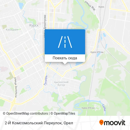 Карта 2-Й Комсомольский Переулок