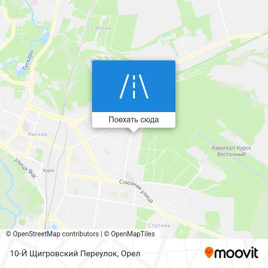 Карта 10-Й Щигровский Переулок