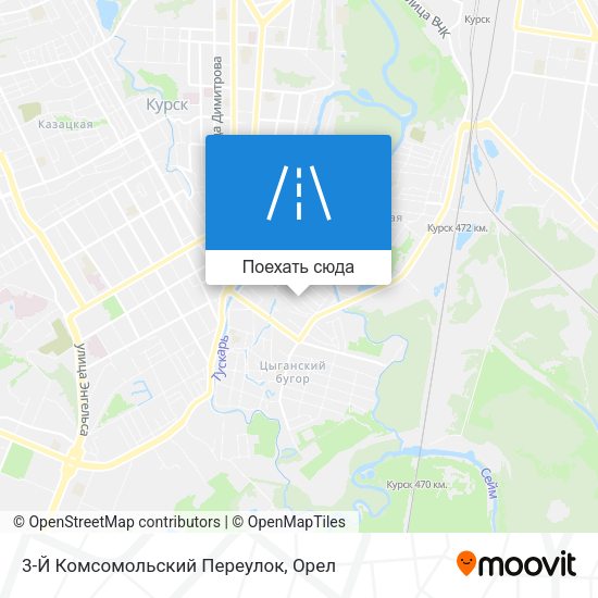 Карта 3-Й Комсомольский Переулок