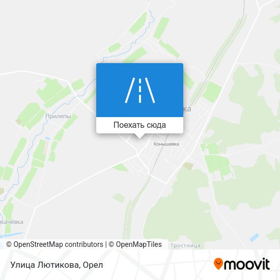 Карта Улица Лютикова