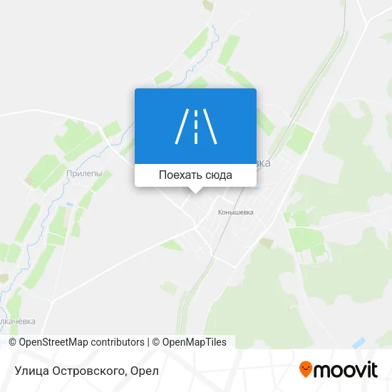 Карта Улица Островского