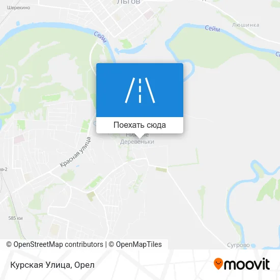 Карта Курская Улица