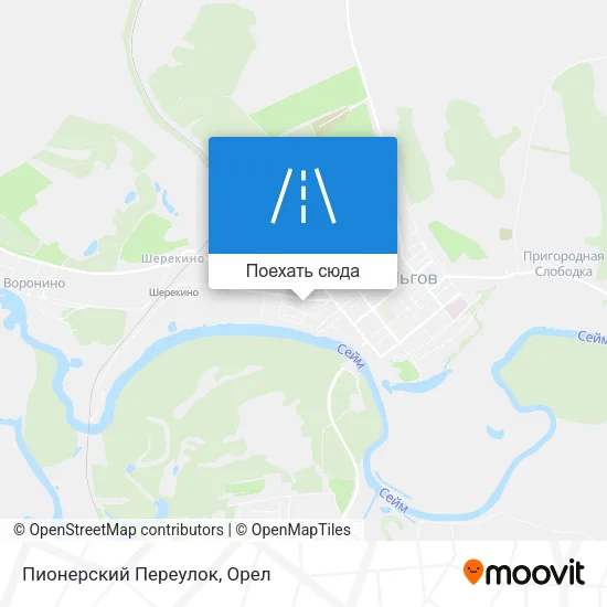 Карта Пионерский Переулок