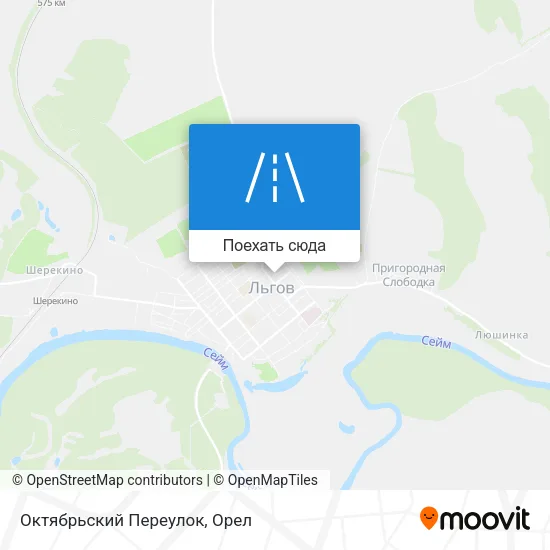 Карта Октябрьский Переулок