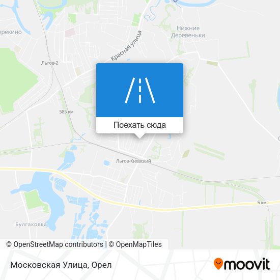 Карта Московская Улица