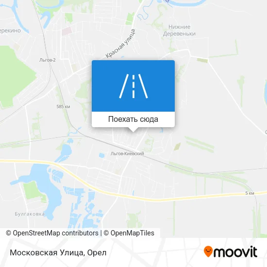 Карта Московская Улица