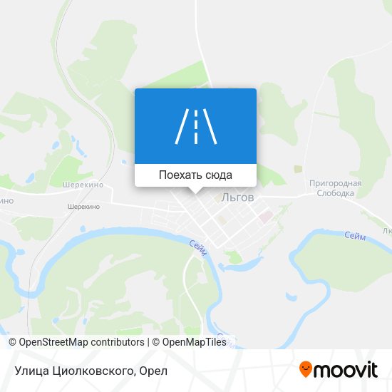 Карта Улица Циолковского