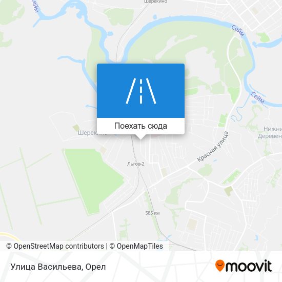 Карта Улица Васильева