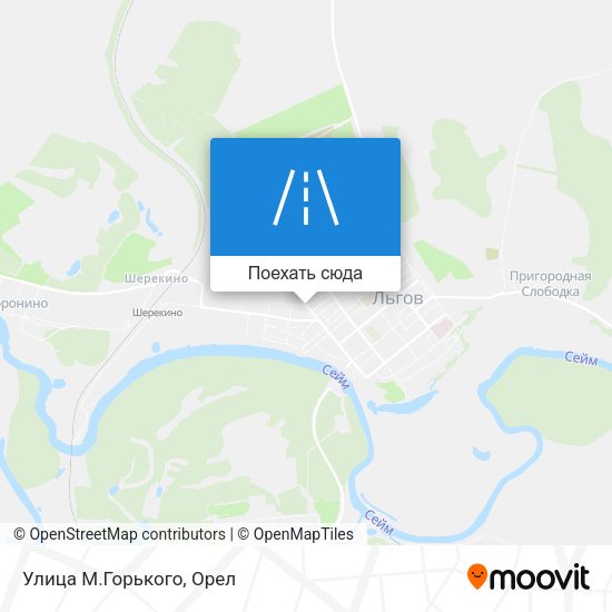 Карта Улица М.Горького