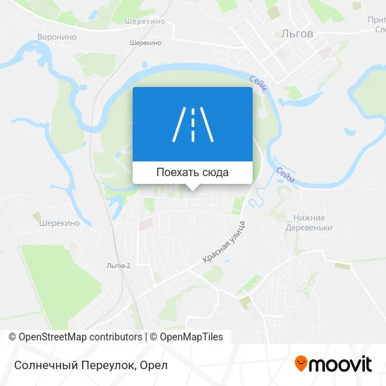 Карта Солнечный Переулок