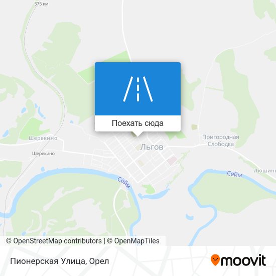 Карта Пионерская Улица