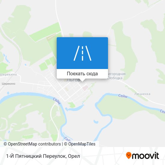 Карта 1-Й Пятницкий Переулок