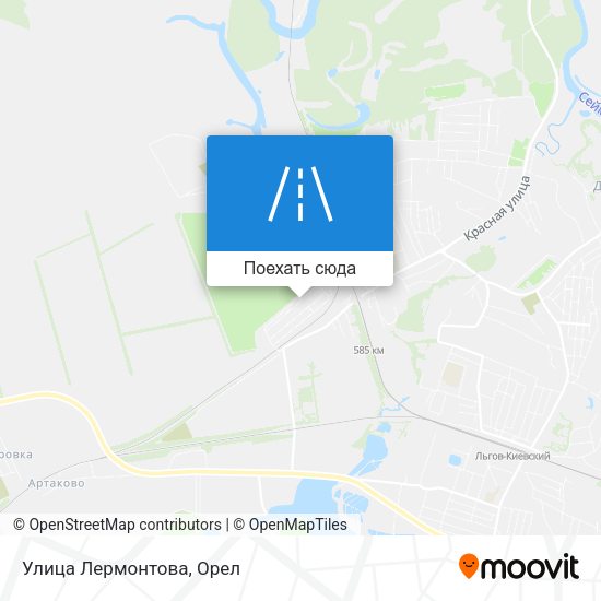 Карта Улица Лермонтова