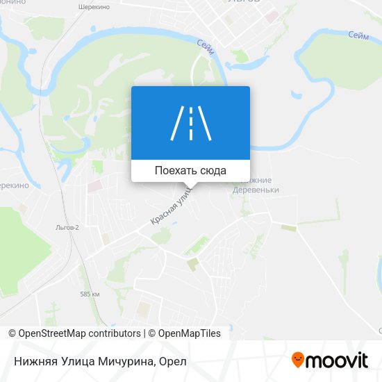 Карта Нижняя Улица Мичурина