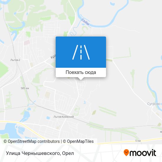 Карта Улица Чернышевского