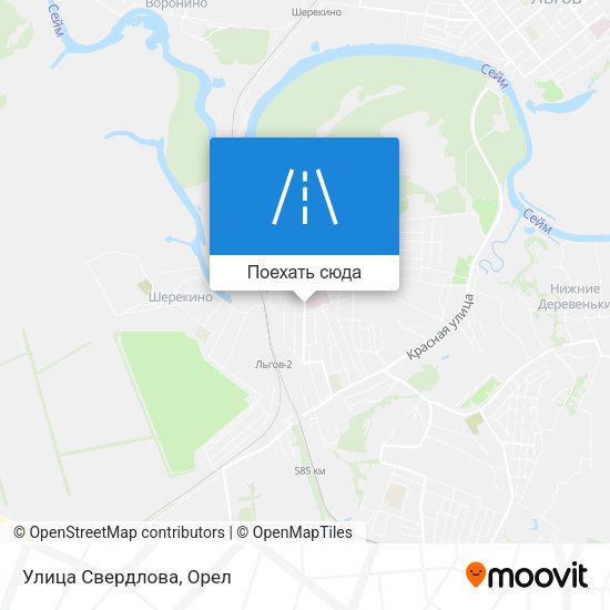 Карта Улица Свердлова