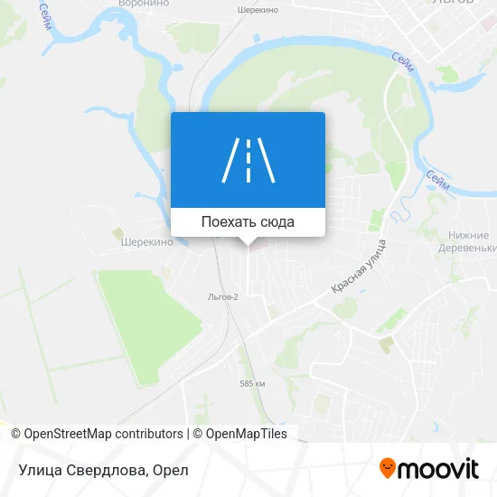 Карта Улица Свердлова