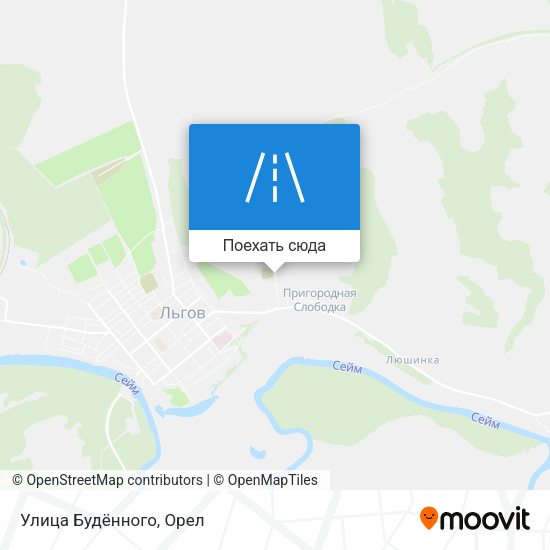 Карта Улица Будённого