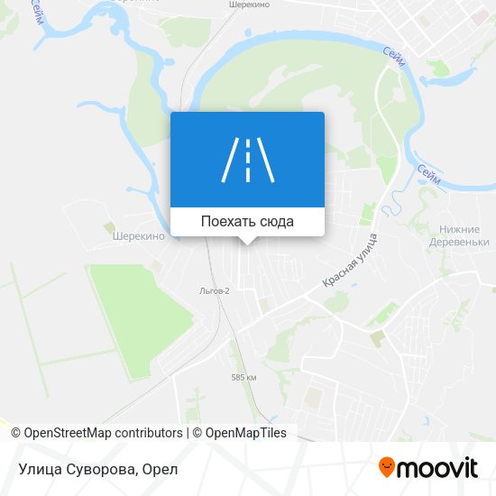 Карта Улица Суворова