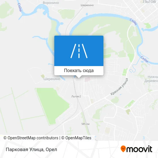 Карта Парковая Улица