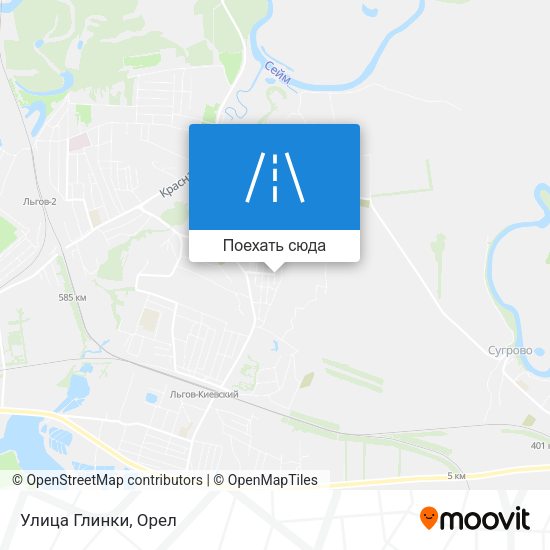 Карта Улица Глинки