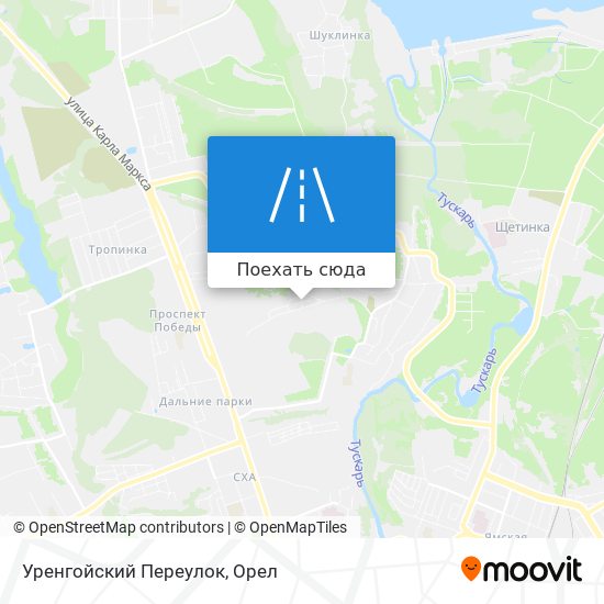 Карта Уренгойский Переулок