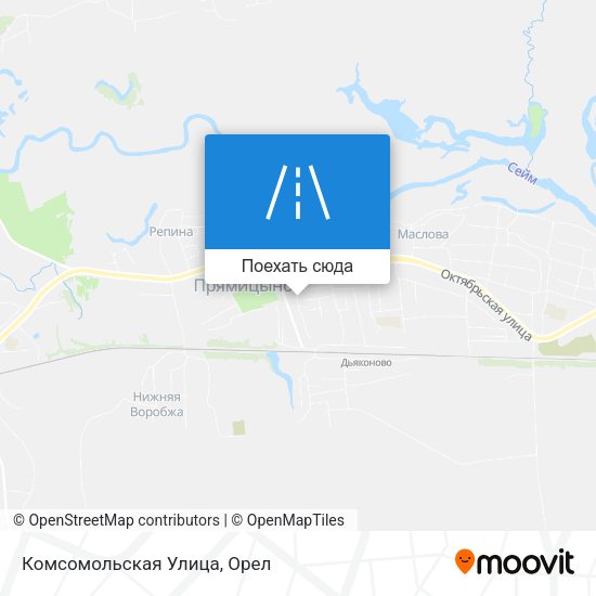 Карта Комсомольская Улица