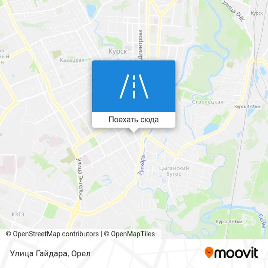 Карта Улица Гайдара