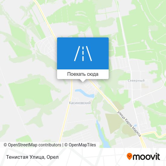 Карта Тенистая Улица