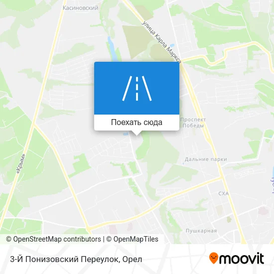 Карта 3-Й Понизовский Переулок