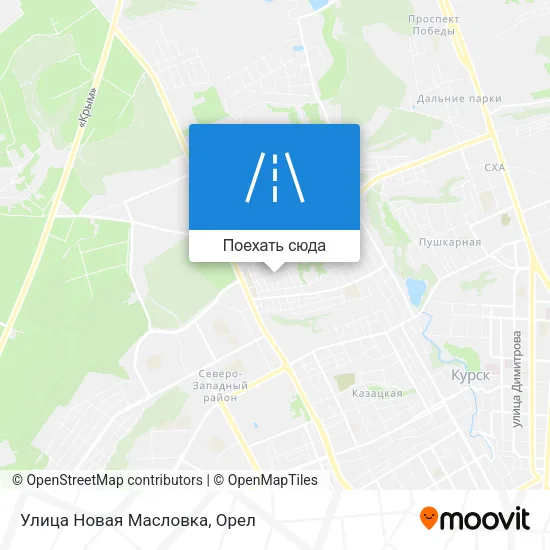 Карта Улица Новая Масловка