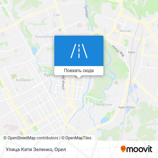 Карта Улица Кати Зеленко