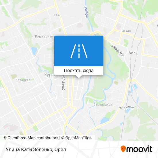 Карта Улица Кати Зеленко